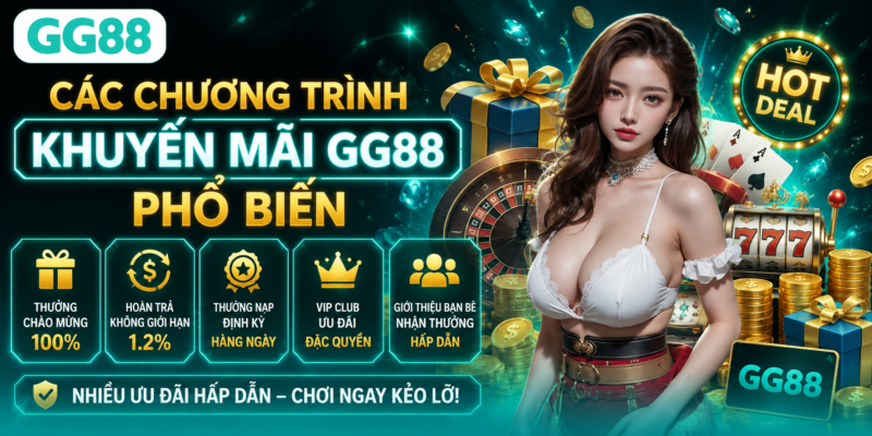 Khuyến Mãi GG88 1 Các chương trình khuyến mãi GG88 phổ biến