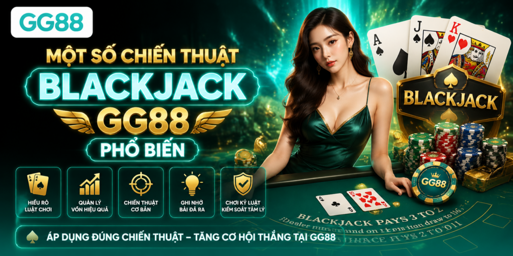 Blackjack GG88 – Kinh Nghiệm Chơi, Cách Cược Và Chiến Thuật Cho Người Mới 2 Một số chiến thuật Blackjack GG88 phổ biến